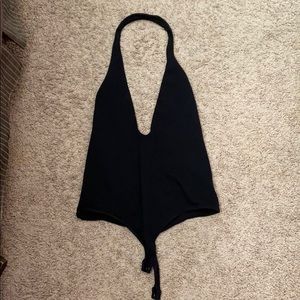Express body suit large black
